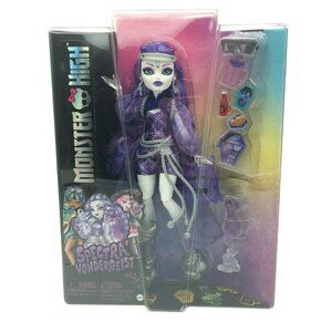 Monster High Doll SPECTRA Vondergeist G3 w/ Pet Rhuen + Accessories 2024 NIB
